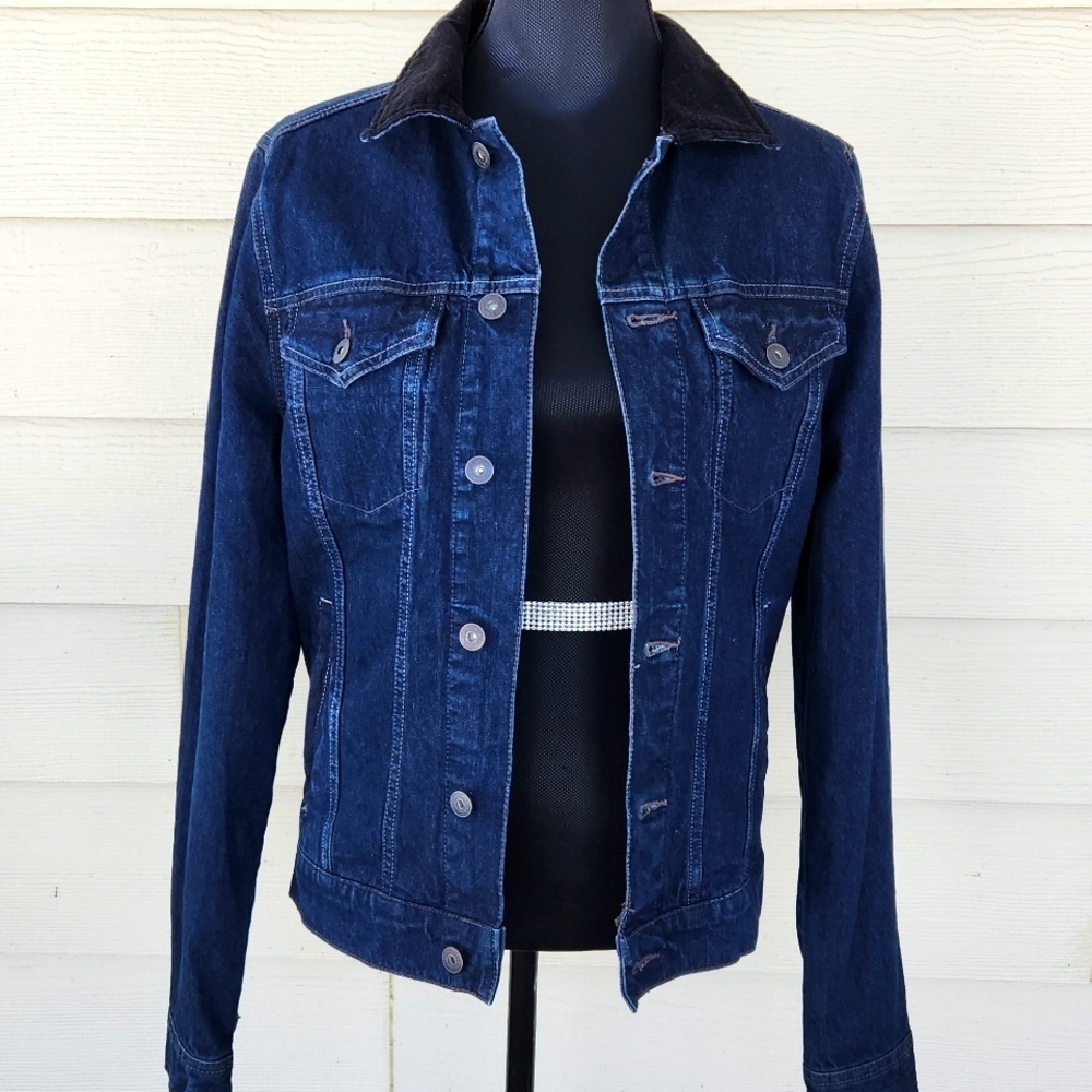 Jean Jacket AEROPOSTALE Dark Blue Wash Denim (Size S)